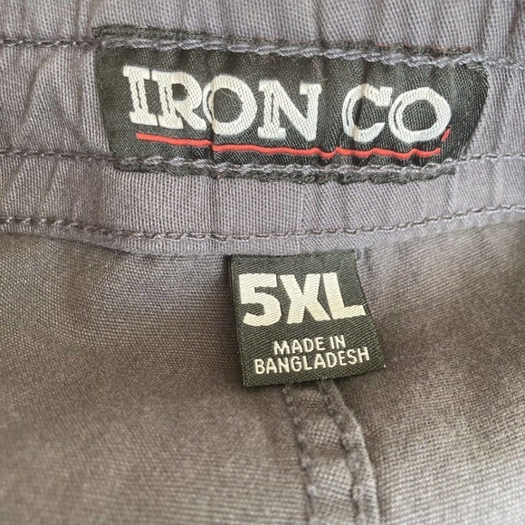 Iron co mens drawstring waist gray chino short size 5XL‎ - Picture 7 of 10